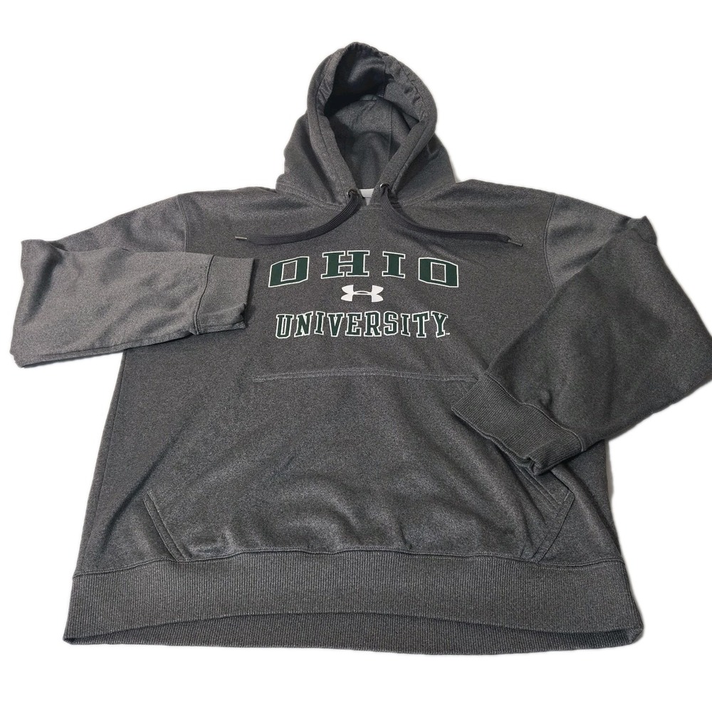 Ohio University OU Bobcats Hoodie Sweatshirt, Youth or Women's Under Armour L - Picture 2 of 7